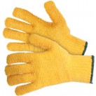 Yellow Kriss-Kross Gripper Gloves