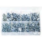 Assortment Box of Sheet Metal Screws with Captive Washers