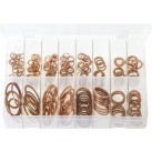 Assortment Box of Copper Sealing Washers - Imperial/BSP
