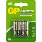 GP BATTERIES 'Greencell' Extra Heavy Duty Batteries - Zinc Chloride