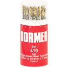 DORMER 'A002' HSS Jobber Twist Drill Set - Metric Set No. '419'