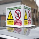 EV Vehicle Roof Top Warning Sign