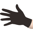 OnHand Black Nitrile Gloves