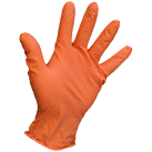 OnHand ‘Grip Plus’ Orange Nitrile Gloves