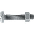 Machine Screws with Nuts, Pan Head, Slotted - Metric