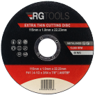RG TOOLS 1.0 mm Thin Flat Metal Cutting Discs
