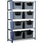 BSS Space Bin Containers and Extra Wide Shelving System