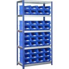 BSS Blue Storage Bin and Standard Shelving System