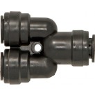 THE WORKSHOP WAREHOUSE Quick-Fit Tube Couplings - Two Way Dividers, Metric 