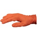Orange HD Diamond Grip Nitrile Gloves