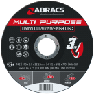 ABRACS Hybrid '3 in 1' Multi Purpose Discs Depressed Centre Metal