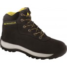 DELTAPLUS Nubuck Leather Hiker Safety Boots - Black