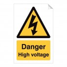 Danger High Voltage 240 x 360mm Sticker