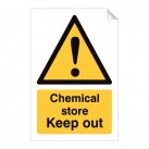 Chemical Store Keep Out 240 x 360mm Sticker