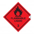 Flammable Liquid 100 x 100mm Sticker