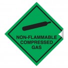 Non-Flammable Compressed Gas 100 x 100 Sticker