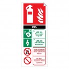 CO2 (Carbon Dioxide) 250 x 100mm Sticker