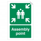 Assembly Point 240 x 360mm Sticker