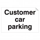 Customer Car Parking 240 x 360mm Sticker