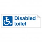 Disabled Toilet 120 x 360mm Sticker