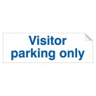 Visitor Parking Only 120 x 360mm Sticker