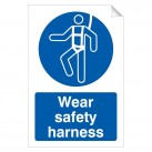 Wear Safety Harness 240 x 360mm Sticker