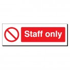 Staff Only 120 x 360mm Sign