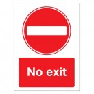 No Exit 480 x 350mm Sign