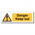 Danger Keep Out 120 x 360mm Sign