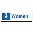 Women 120 x 360mm Sign