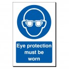 Eye Protection Must Be Worn 240 x 360mm Sign