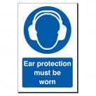 Ear Protection Must Be Worn 240 x 360mm Sign