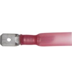 Red Heat Shrink Terminals, Adhesive Lined - Push-on Males