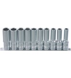 KS TOOLS 'CHROMEplus®' 1/4" Drive Deep Socket Set