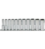 KS TOOLS 'CHROMEplus®' 3/8" Drive Deep Socket Set
