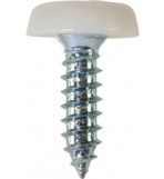 Number Plate Fasteners - Self-Tappers with Plastic Head 
