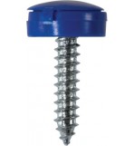 'Everyday' ESSENTIALS Number Plate Fasteners - Self-Tappers with Hinged Caps 