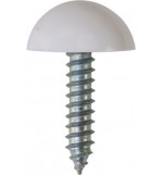 Number Plate Fasteners - Self-Tappers with Domes and Cups 