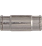 Brass Push-Fit Tube Couplings - Straight, Metric