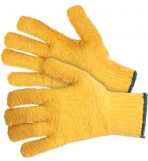 Yellow Kriss-Kross Gripper Gloves