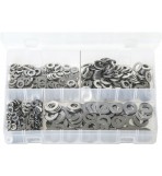 Assortment Box of Stainless Steel Flat Washers - Metric
