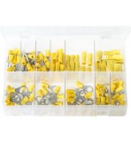 Assortment Box of Terminals Insulated - Yellow