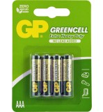 GP BATTERIES 'Greencell' Extra Heavy Duty Batteries - Zinc Chloride