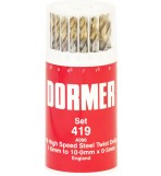 DORMER PRAMET 'A002' HSS Jobber Twist Drill Set - Metric Set No. '419'