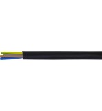 Heavy Duty HO7 Mains Cable 3-Core - Tough Rubber Sheath 10 Amp