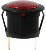 12V LED Warning Light - Round