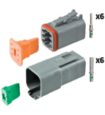 DT Connector 6-way Kit 16pc