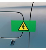 EV High Voltage Reusable Stickers