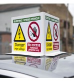 EV Vehicle Roof Top Warning Sign