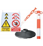 EV Posts & Chains Kit/EV Sign Bundle
